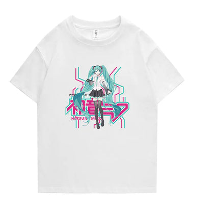 Hatsune Miku Anime Short Sleeve T-Shirt for All