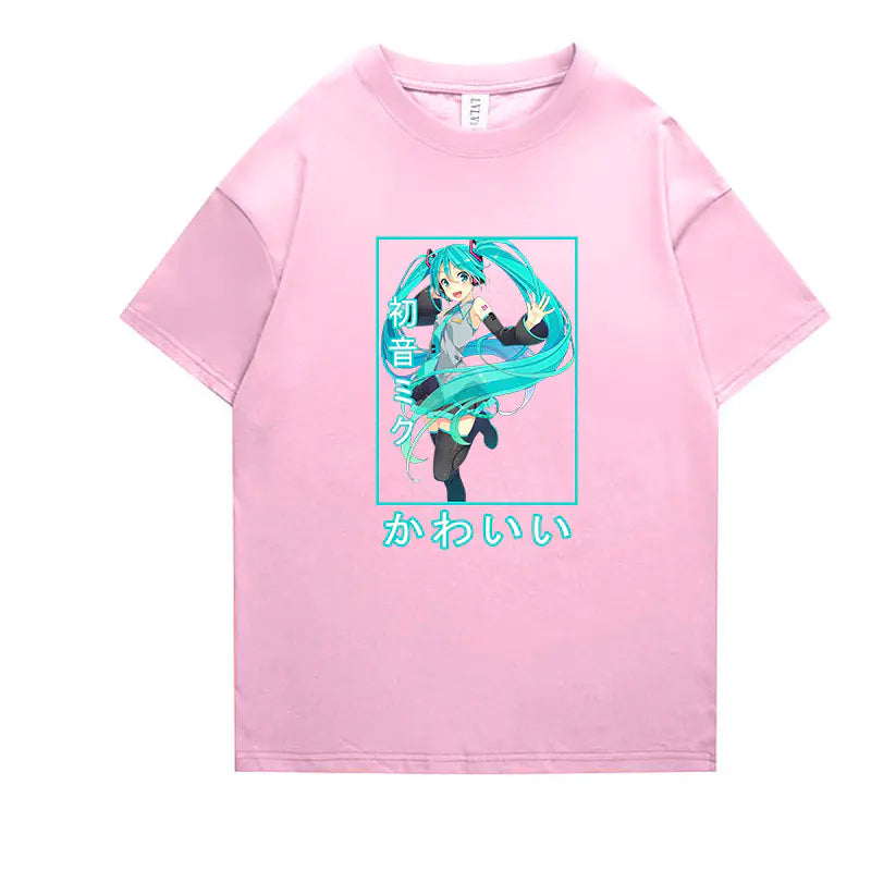 Hatsune Miku Anime Short Sleeve T-Shirt for All