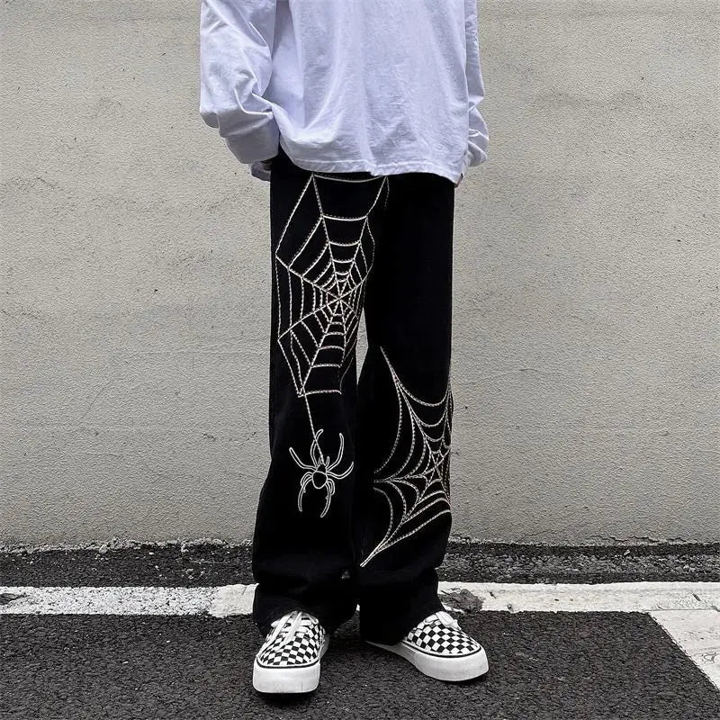 Y2K Anime Oversized Techwear Sweatpants for Men