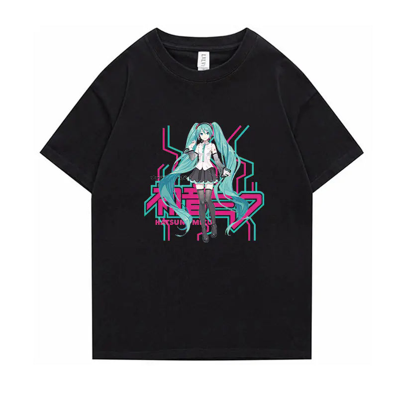 Hatsune Miku Anime Short Sleeve T-Shirt for All