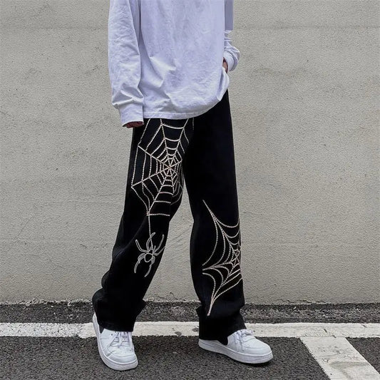 Y2K Anime Oversized Techwear Sweatpants for Men