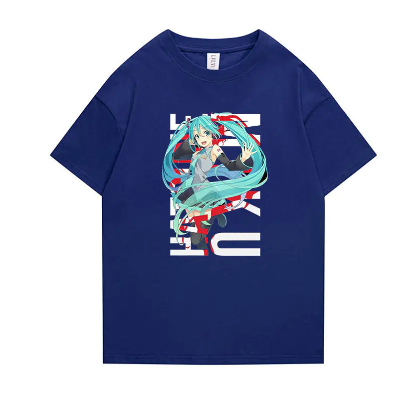Hatsune Miku Anime Short Sleeve T-Shirt for All