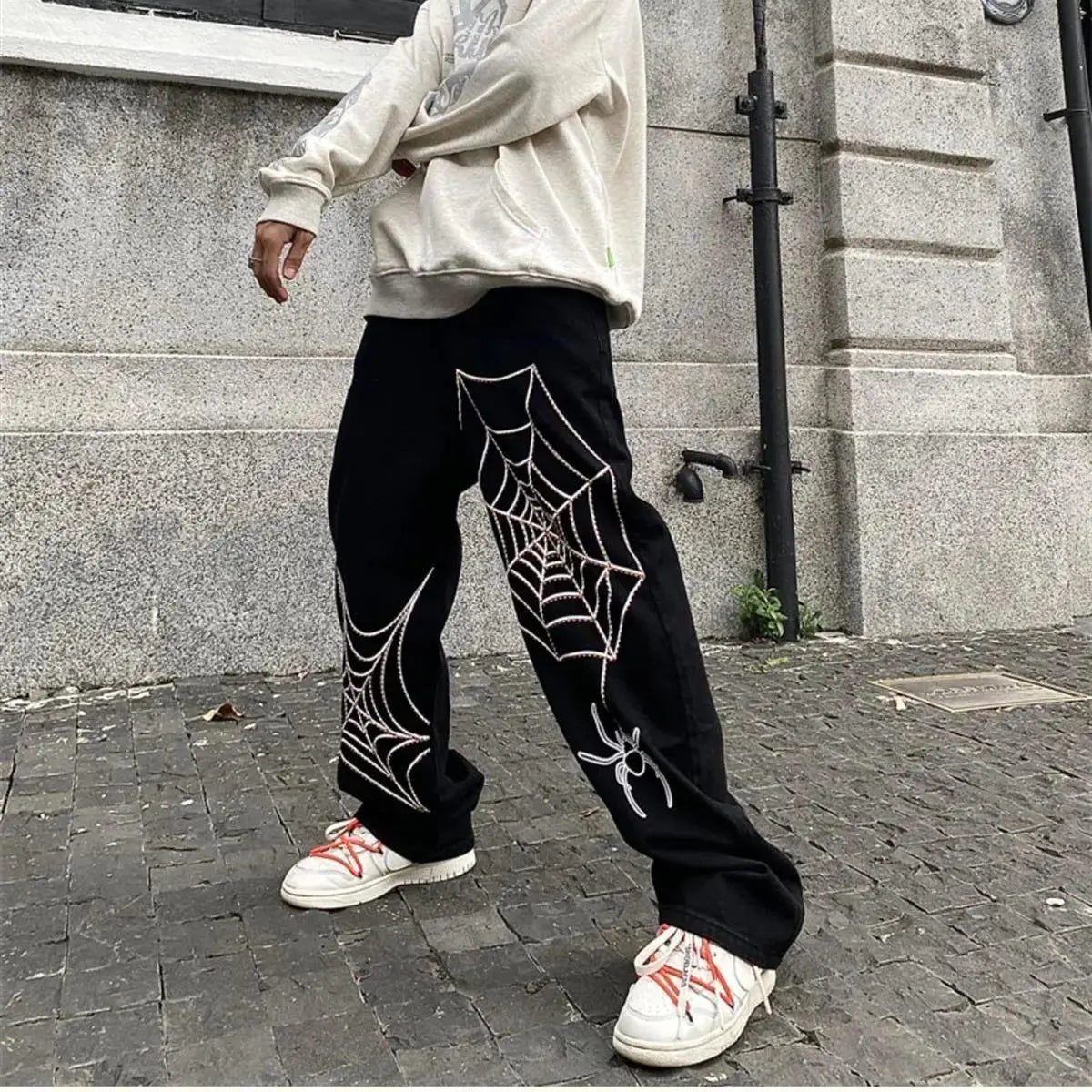Y2K Anime Oversized Techwear Sweatpants for Men