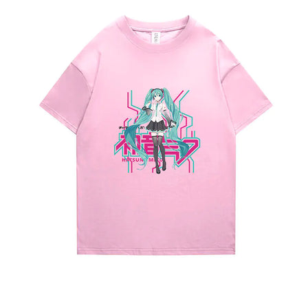 Hatsune Miku Anime Short Sleeve T-Shirt for All
