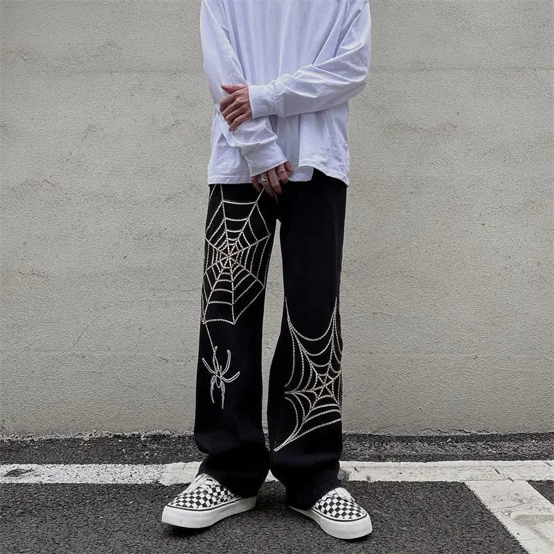 Y2K Anime Oversized Techwear Sweatpants for Men