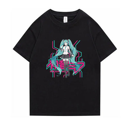 Hatsune Miku Anime Short Sleeve T-Shirt for All