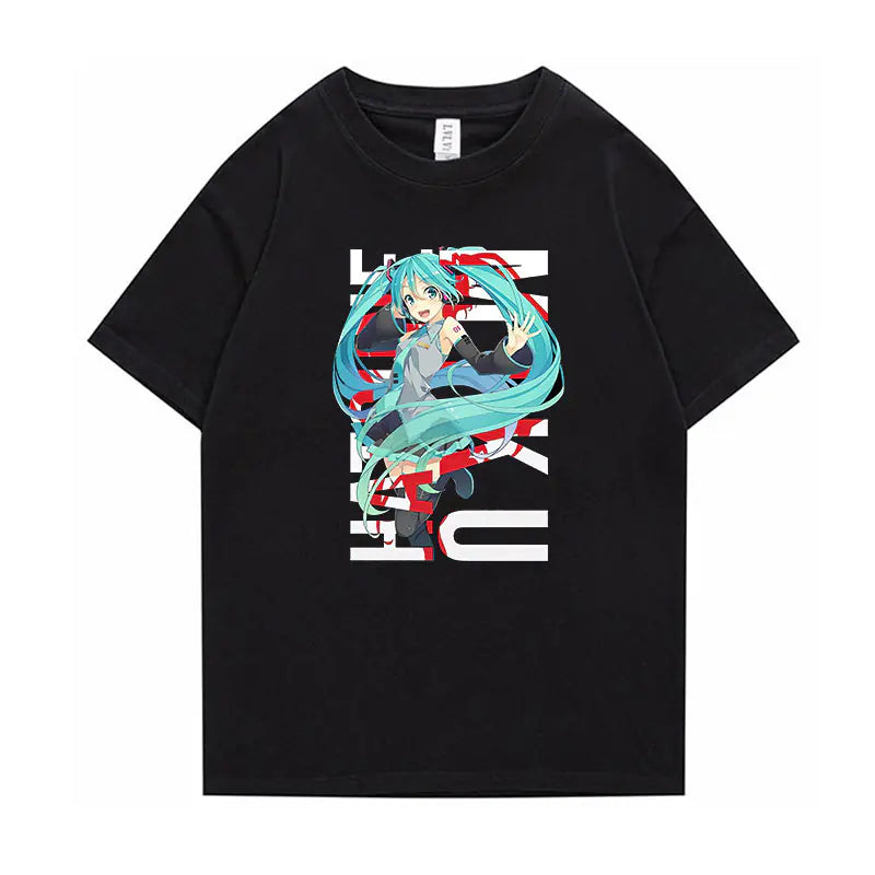 Hatsune Miku Anime Short Sleeve T-Shirt for All