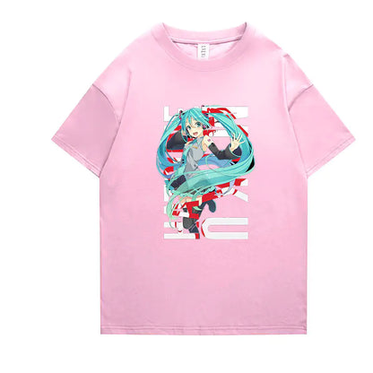 Hatsune Miku Anime Short Sleeve T-Shirt for All