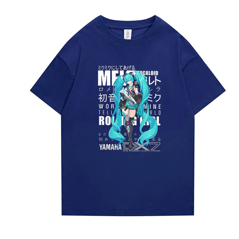 Hatsune Miku Anime Short Sleeve T-Shirt for All