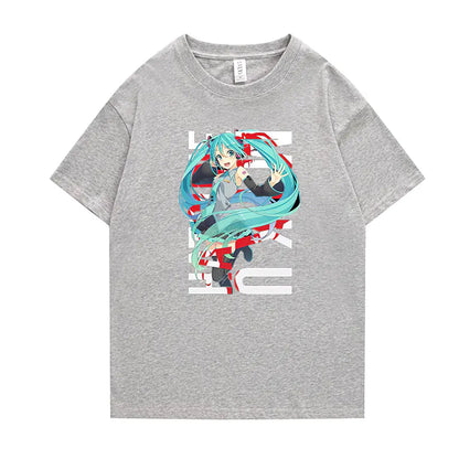 Hatsune Miku Anime Short Sleeve T-Shirt for All