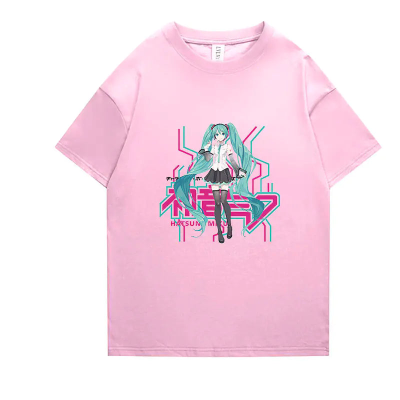 Hatsune Miku Anime Short Sleeve T-Shirt for All