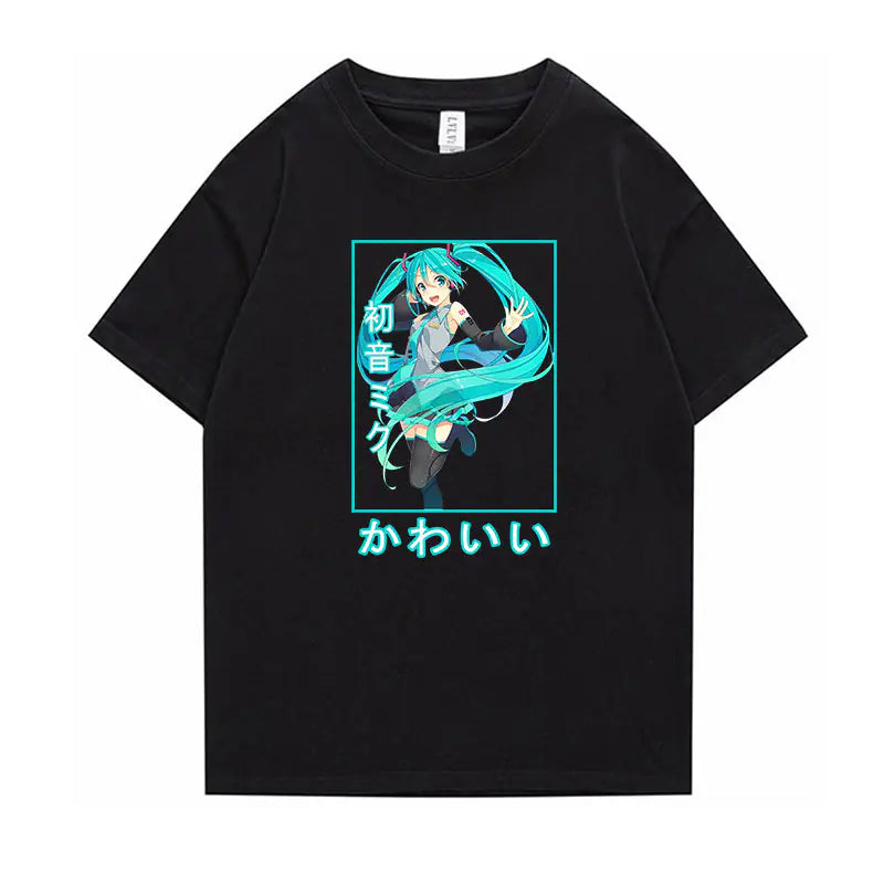 Hatsune Miku Anime Short Sleeve T-Shirt for All